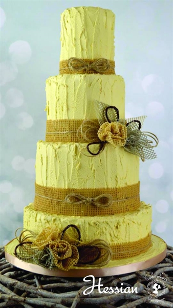 Cake Lace Mat By Claire Bowman - 3D Hessian