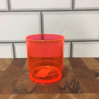 Polycarbonate Spirit Glass Stackable Orange Tint 266ml