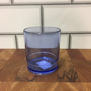 Polycarbonate Spirit Glass Stackable Blue Tint 266ml