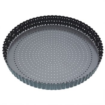 Bakemaster Non-Stick Perfect Crust Fluted Round Flan Quiche Tin 30cm