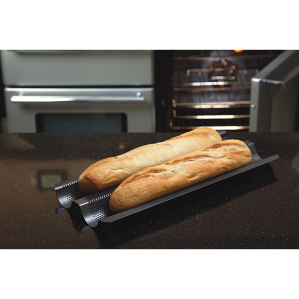 Bakemaster Non-Stick Perfect Crust Baguette Tray Product Image 0
