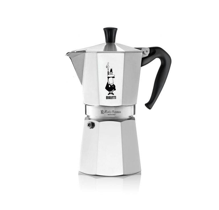 Bialetti Moka Express 2-Cup Mini Magritte Stovetop Espresso Maker with