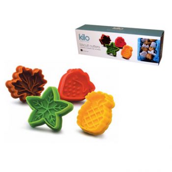 Kilo Biscuit Cutters and Stamps Set Fruit