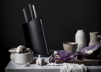 Ship Shape Knife Block Black