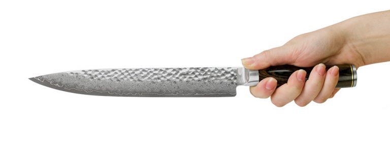 TDM0704 Kai Shun Premier Slicing Knife 24cm Holding
