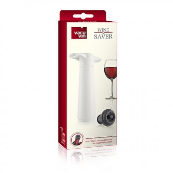 VV09812606 Vacu Vin Winer Saver Gift Set 2 Stoppers White Boxed