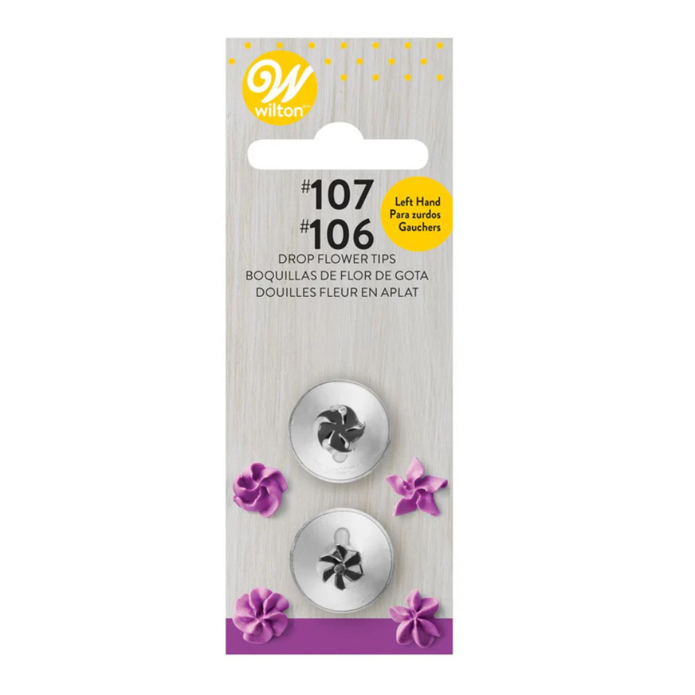 Wilton Tip Left Handed Drop Flower Tip Set