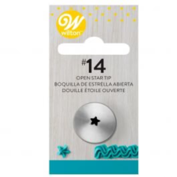 Wilton Tip Open Star No. 14