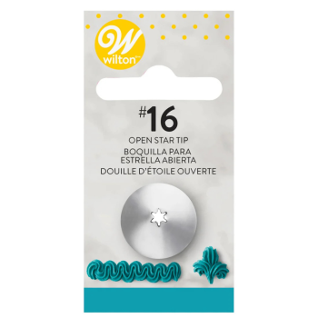 Wilton Tip Open Star No. 16
