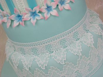 Cake Lace Mat By Claire Bowman - 3D Peacock