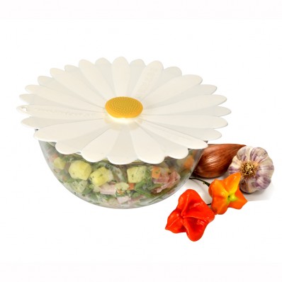 charles viancin white daisy lid on bowl