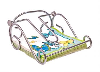 Entrée Scroll Napkin Holder with Arm (3 Colours)