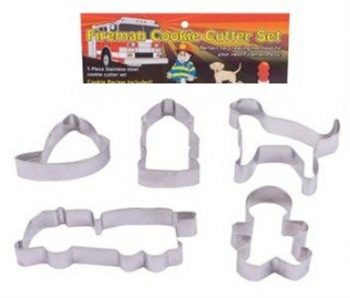 Cookie Cutters Fireman Set of 5