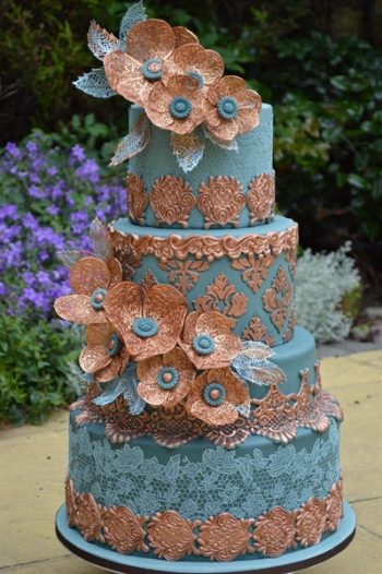 Cake Lace Mat By Claire Bowman - 3D Florence Flowers