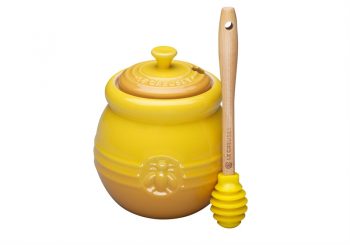 dijon yellow le creuset honey pot