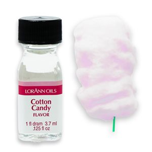 cotton candy flavor lorann oil dram size bottle