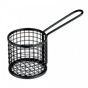 Moda Soho Black Service Basket Round