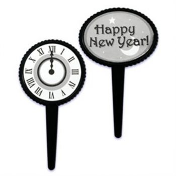 New Year Metallic Pick Pack of 12