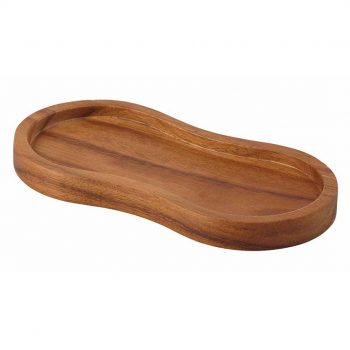 salt and pepper tidy acacia wood tray