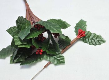 holly cake topper