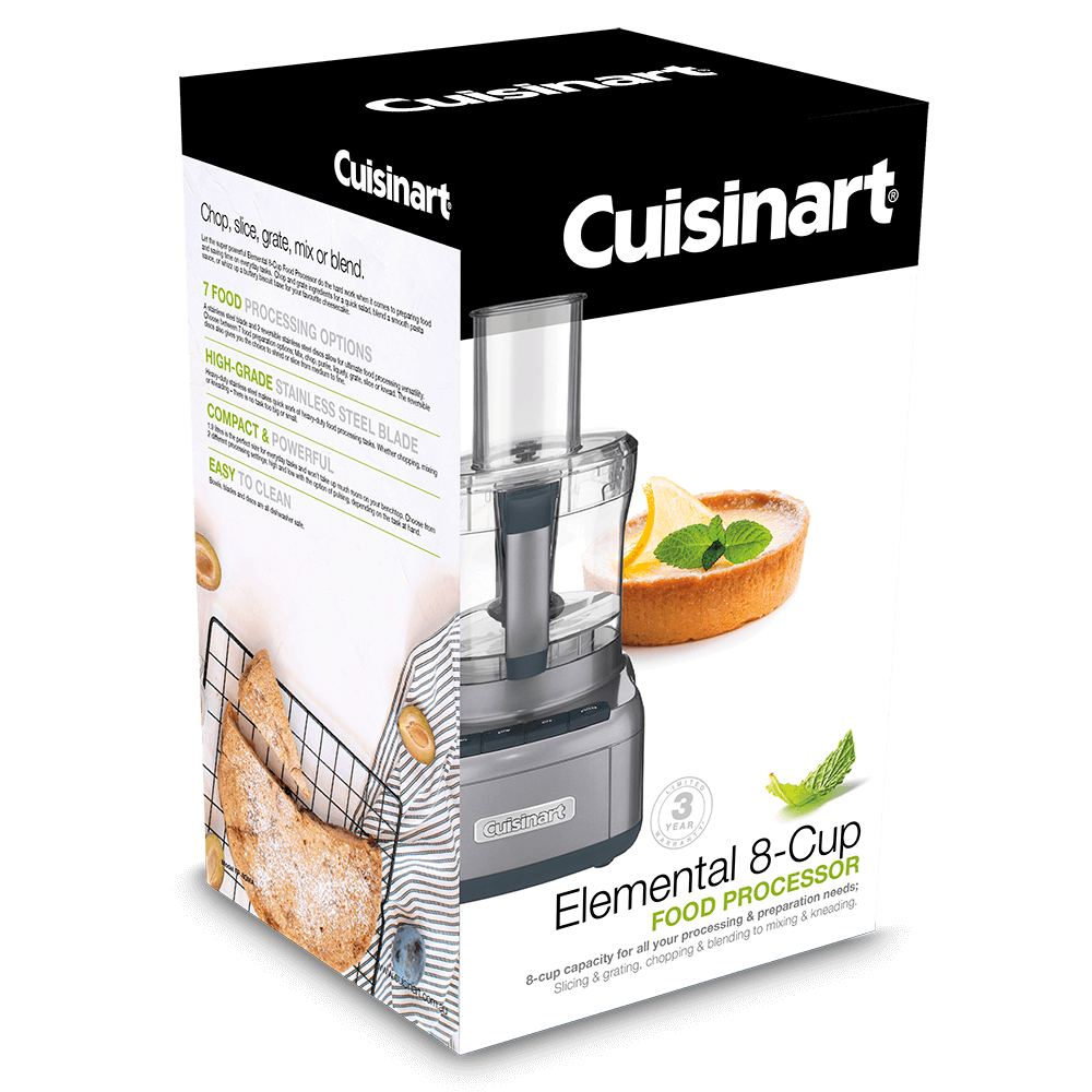 Cuisinart Elemental 8 Cup Food Processor (2 Colours) Chef's Complements