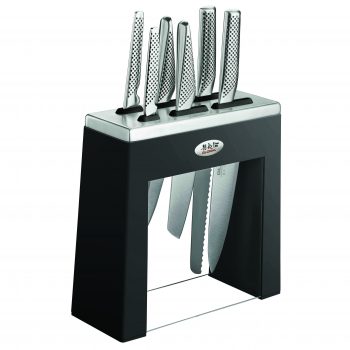 Global Kabuto Kuro 7 Piece Knife Block Set sh/79620