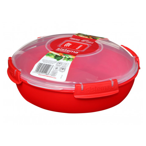 Sistema Round Microwave Dish Red 1.3 L  **FREE DELIVERY**