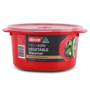 Decor Microsafe® Round with Steaming Rack 1.5L
