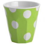 47121_White dots on lime green espresso cup 300ml