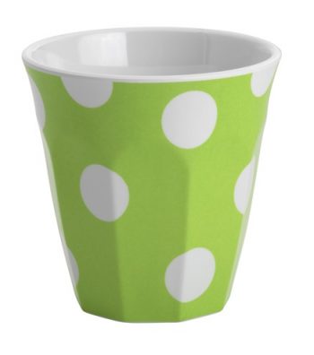 47121_White dots on lime green espresso cup 300ml