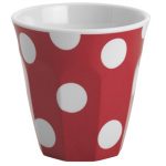 47131_White dots on red espresso cup 300ml
