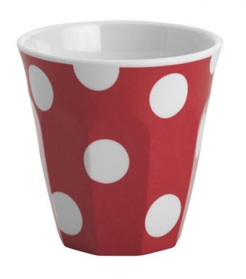 47131_White dots on red espresso cup 300ml