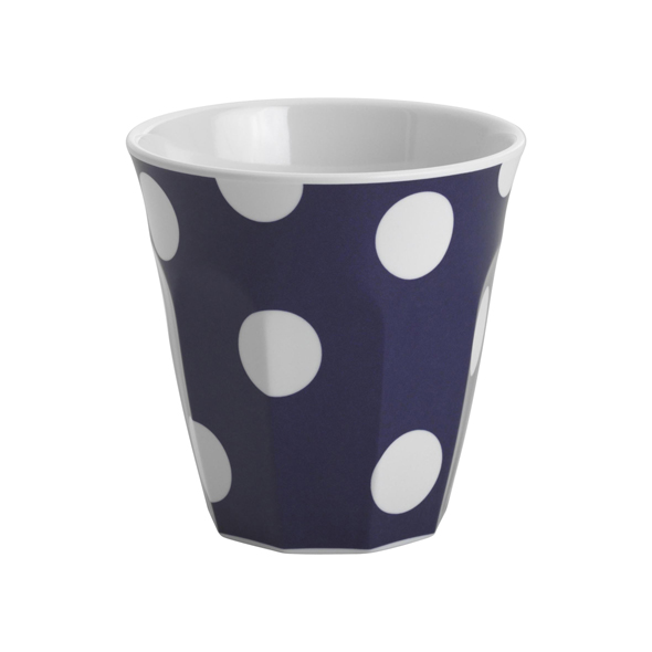 47140_White dots on navy blue espresso cup 70mm 200ml