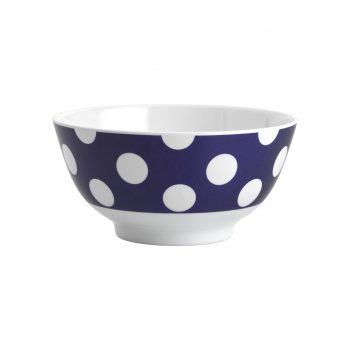 j47148 white dots on navy blue bowl