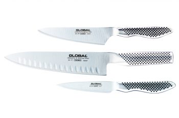 Global G-773889 3 Piece Kitchen Knife Set