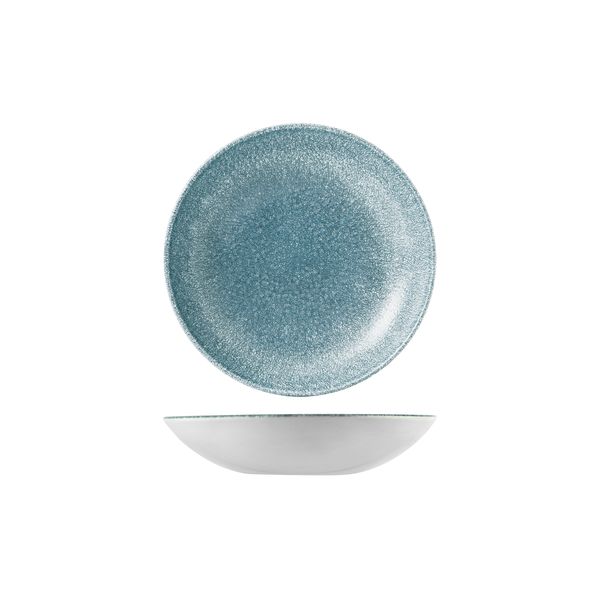 9976618-studio prints raku blue coupe bowl