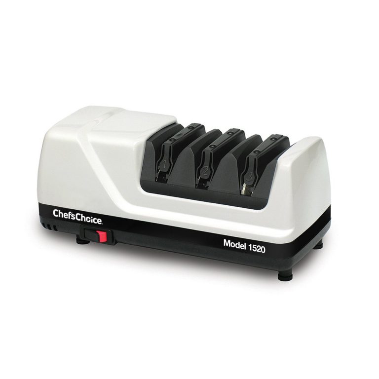 Chef'sChoice 1520 Electric Knife Sharpener for Straight Edge and Serrated  Knives, 3-Stage, Black