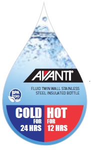 avanti insulated bottles logo