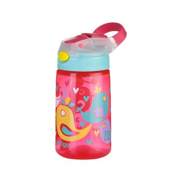 Contigo Kids Gizmo Flip Autospout Water Bottle Green Jungle Dino 414ml