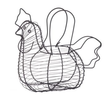 PAN0036 black chicken egg basket