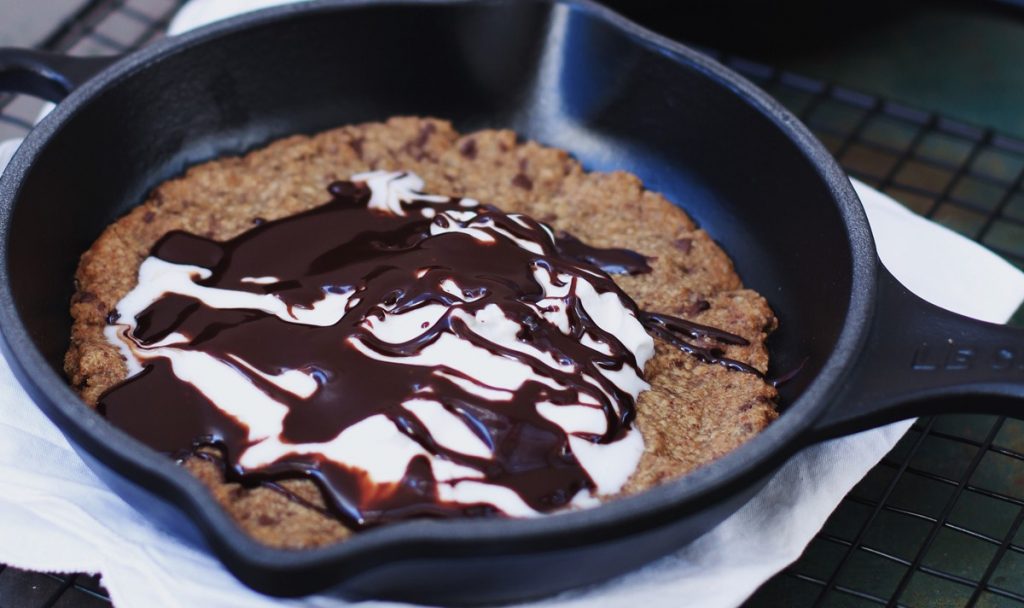 Chocolate Chip Skillet Pan Cookies