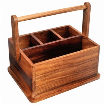 Davis & Waddell Acacia Wood BBQ Caddy