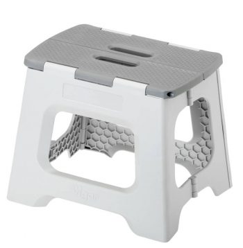 75062 - Foldable Stool - 23cm Grey