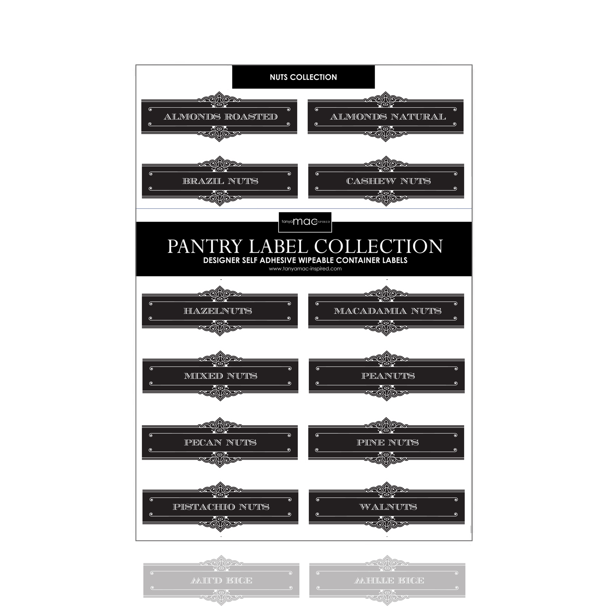 Classic Nuts Label Collection