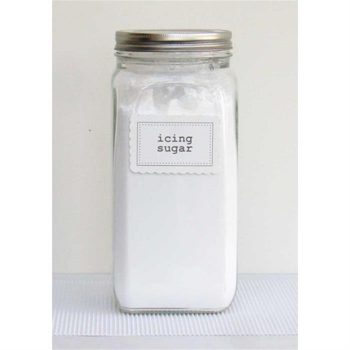 square glass pantry jar