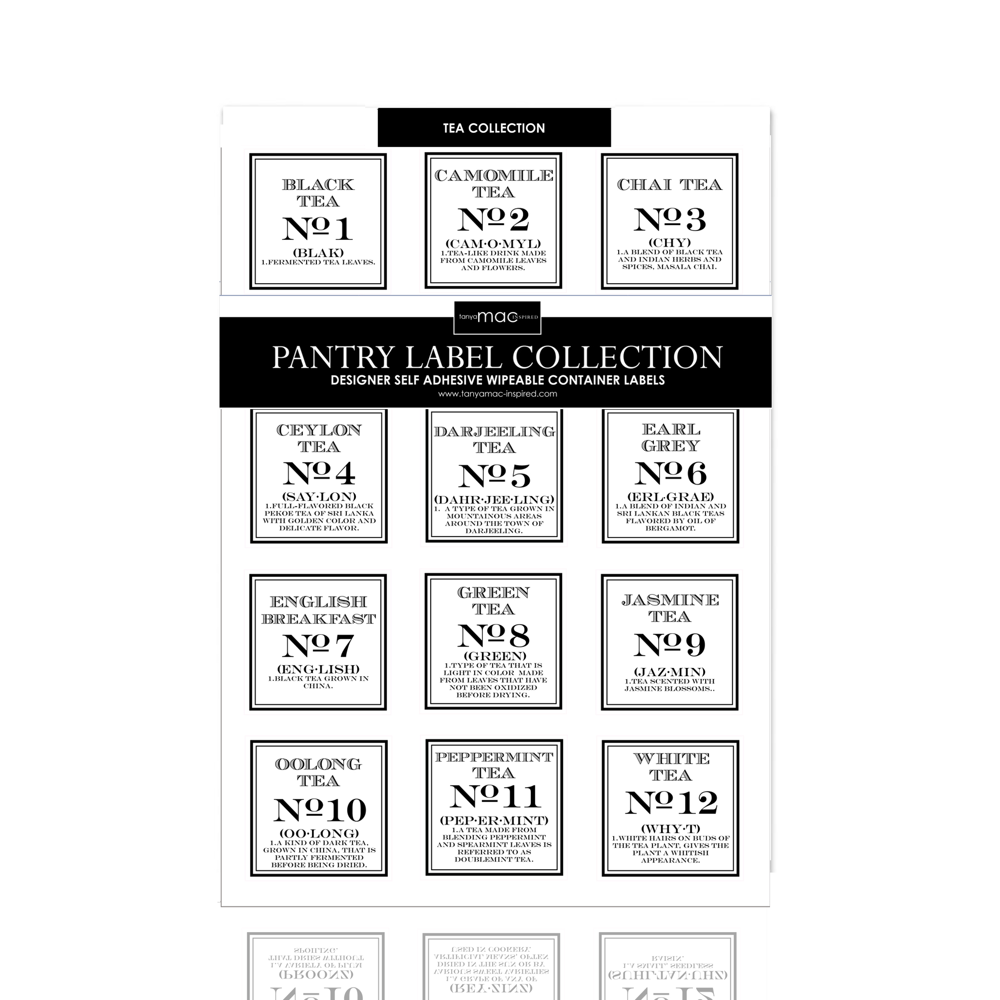 Vintage Tea Label Collection