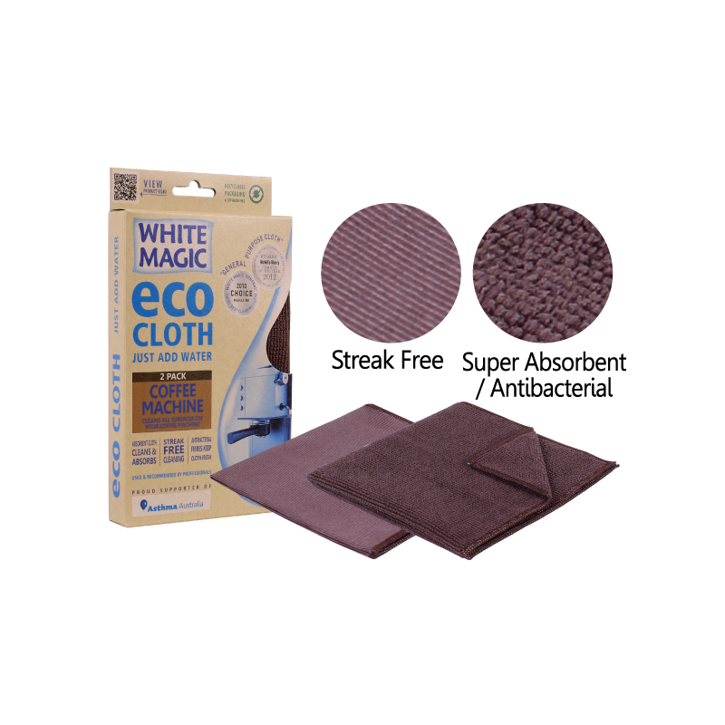 White Magic Microfibre Eco Coffee Cloth 2 Pack Product Image 1
