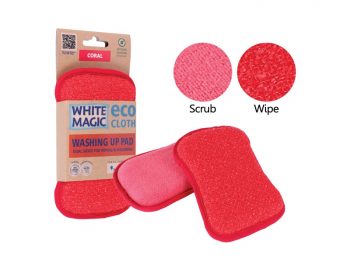 white magic wash up pad coral