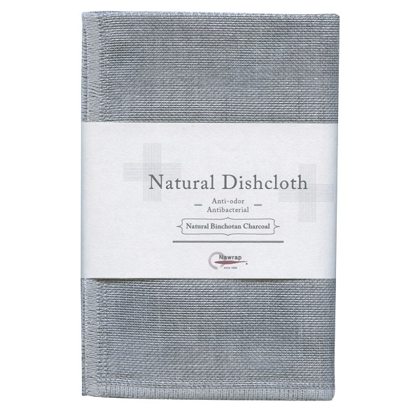 nawrap natural binchotan charcoal dishcloth