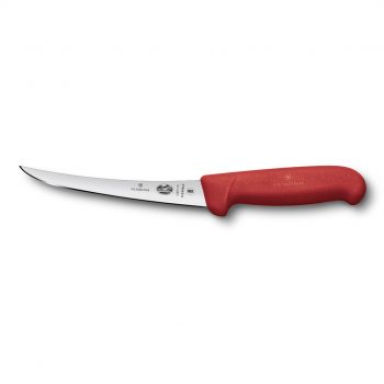 Victorinox Fibrox Flexible Boning Knife Curved Red 15cm